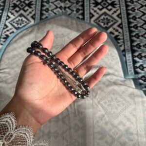 سبحة هيماتيت بدل للفضة