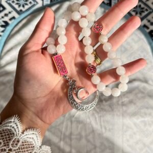 سبحة عقيق ابيض